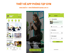 Thiết Kế App Phòng Tập Gym Booking Tích Hợp Website Chuẩn Seo